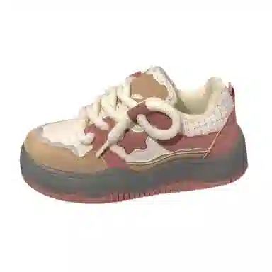 小鹿米利 时尚 保暖 低帮 板鞋 女款 卡其