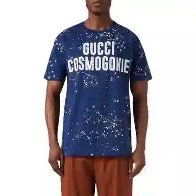 GUCCI FW22 Constellation Print Tee Blue