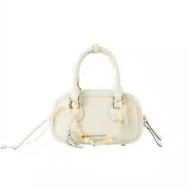 AMAZING SONG Mahjong Bag Cream Yellow/Dark Chocolate