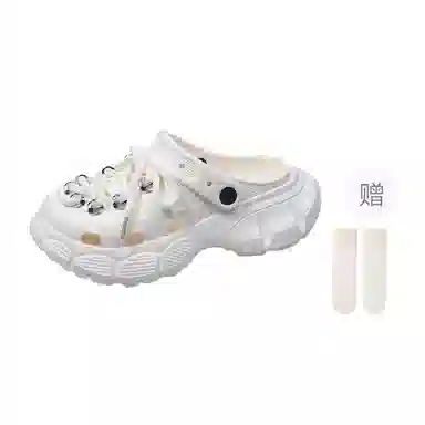 小鹿米利 流行时尚 防滑包头拖鞋 女