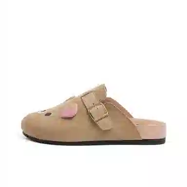 小鹿米利 可爱复古 防滑包头拖鞋 女