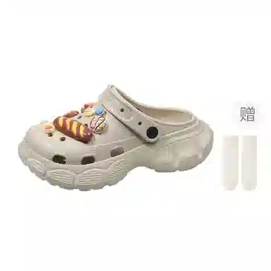 小鹿米利 休闲时尚百搭 防滑包头拖鞋 女