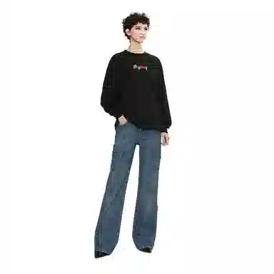 OFF-WHITE Maple Embroidery Long Sleeve Tee