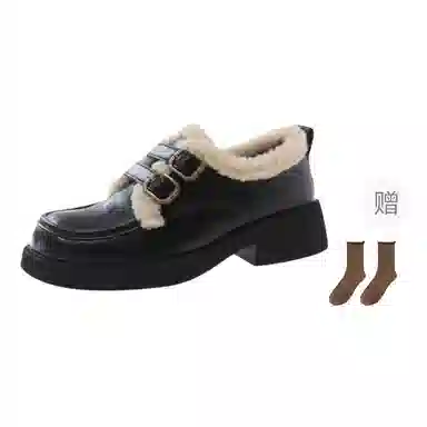 小鹿米利 休闲加绒加厚 乐福鞋 女款