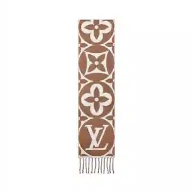 Louis Vuitton LV Medallion Scarf Brown