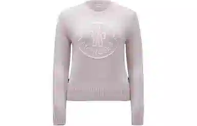 Moncler Embroidered Logo Cashmere Wool Jumper Logo