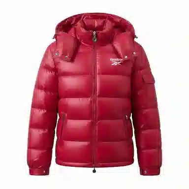 Reebok Detachable Hood Quilted Down Jacket