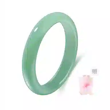 【纯净能量I赠转运手机贴】 老凤祥 东陵美玉 青杉黛绿国风经典江南 润透青提情湖水正圈镯 百搭高级感轻奢精致风天然 东陵玉 手镯 女款