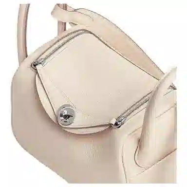 HERMES Lindy Taurillon Clemence 10 Craie