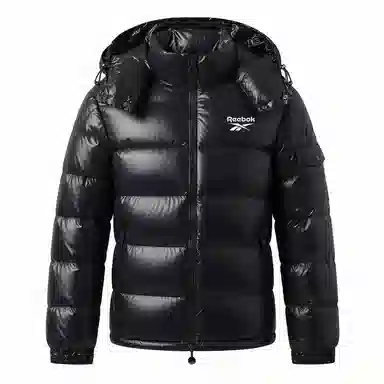 Reebok Detachable Hood Quilted Down Jacket
