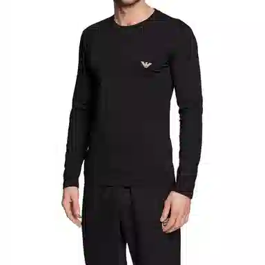 Emporio Armani Logo Crewneck Long Sleeve Tee