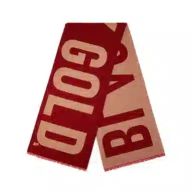 高梵 黑金高定保暖加厚 绒线围巾 男女同款情侣款 黑色