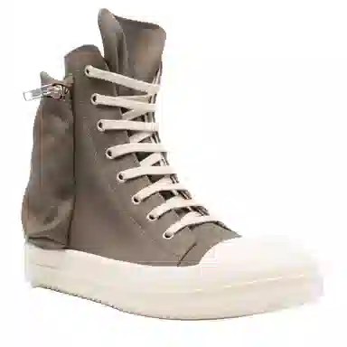 Rick Owens DRKSHDW High-Top Canvas Brown