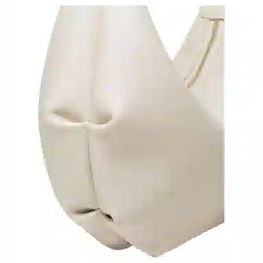 纳兰杜 通勤时尚百搭休闲女包简约 牛剖层革拼合成革 斜挎包单肩包 大号 女款 子夜黑/米白色