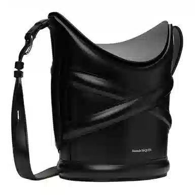 Alexander McQueen The Curve Bag Black