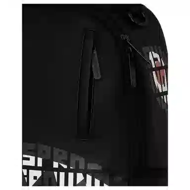 Sprayground PVC Backpack Black Red