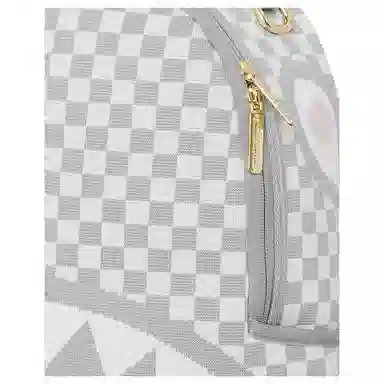 Sprayground Shark Logo Checkered Backpack