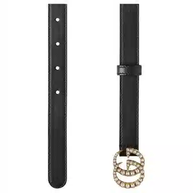 Gucci Double G Belt Black 2cm