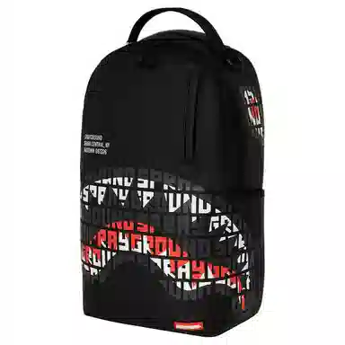 Sprayground PVC Backpack Black Red