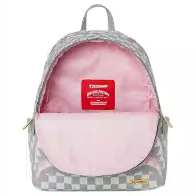 Sprayground Shark Mouth Checkered Backpack
