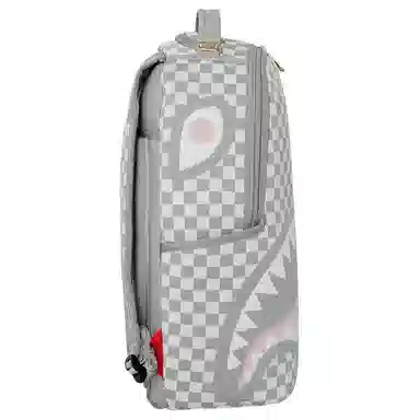 Sprayground Shark Logo Checkered Backpack