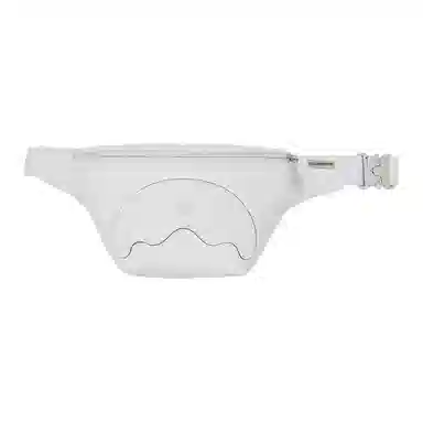 Sprayground Logo PVC Waist Bag White