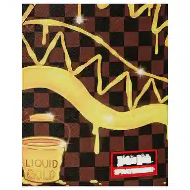 SPRAYGROUND Richie Rich Gold Sharkmouth DLXSV PVC()