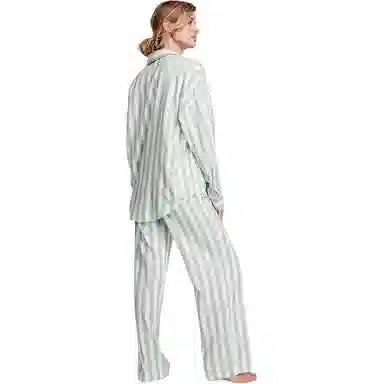Victoria's Secret Modal-Cotton Long Pajama Set Green