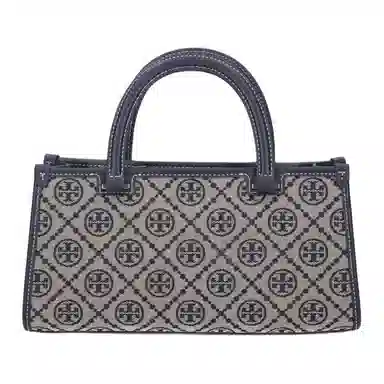 Tory Burch T Monogram Tote Small Navy