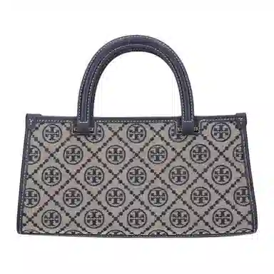 Tory Burch T Monogram Tote Small Navy
