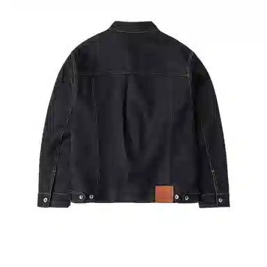 EVISU FW25 Logo Embroidered Denim Jacket