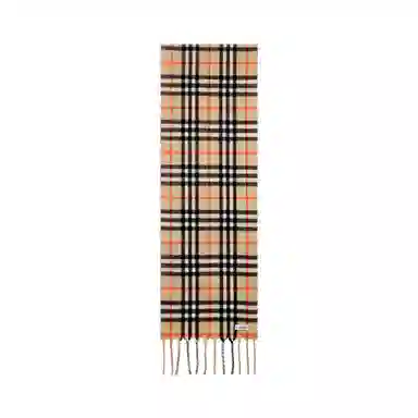 Burberry Equestrian Cashmere Scarf Brown
