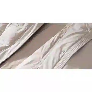 坦博尔 纯色长款过膝连帽大毛领羽绒服 女款