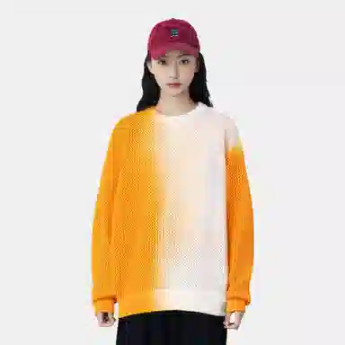 Stussy Gradient Knit Sweater Orange