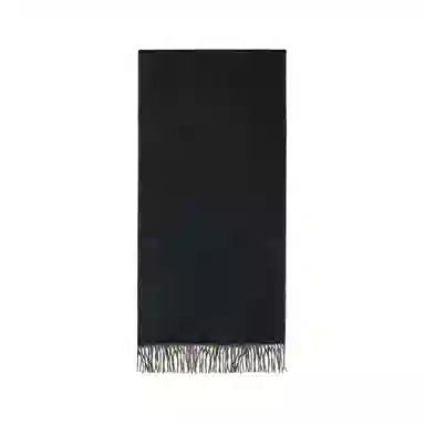 Hermes Scarf Black/Elephant Grey