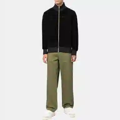 Palm Angels FW22 Zip-Up Sweatshirt Black