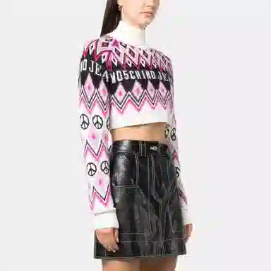 Moschino Printed Collar Sweater