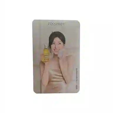 欧舒丹 赵露思 沐浴油 代言卡 明星小卡