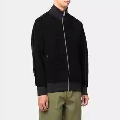 Palm Angels FW22 Zip-Up Sweatshirt Black