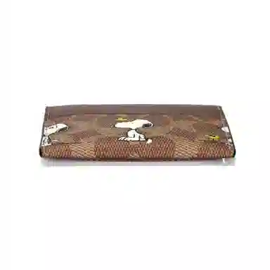COACH x PEANUTS Slim Card Case Brown