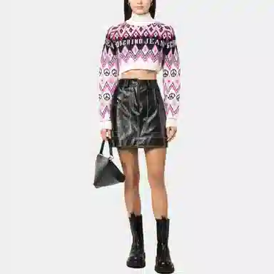 Moschino Printed Collar Sweater