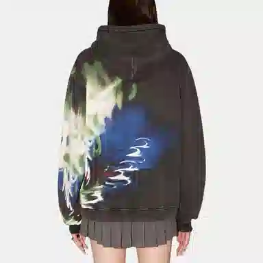 AMBUSH FW23 Printed Hoodie Black