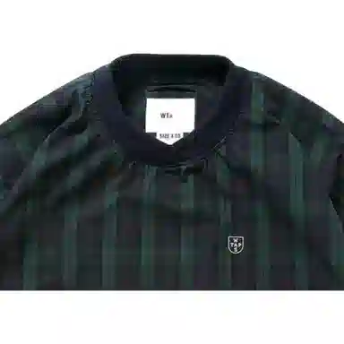 WTAPS FW22 Striped Crewneck Sweatshirt Green