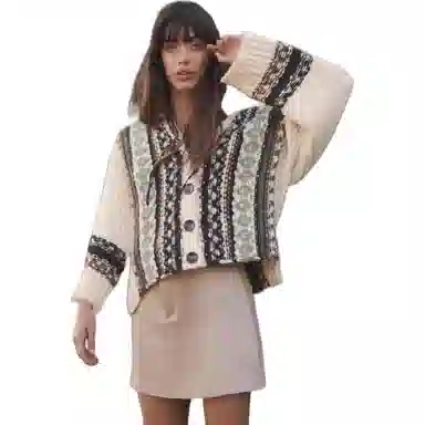 ZARA Jacquard Knit Sweater