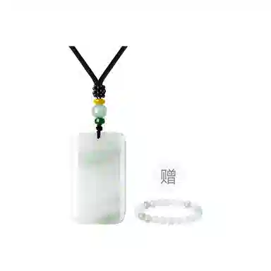 老凤祥 山水无事牌 国风复古小众设计 极简日常通勤百搭 轻奢古典优雅高级感 天山翠 项链 男女同款情侣款