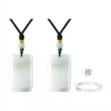 老凤祥 山水无事牌 国风复古小众设计 极简日常通勤百搭 轻奢古典优雅高级感 天山翠 项链 男女同款情侣款