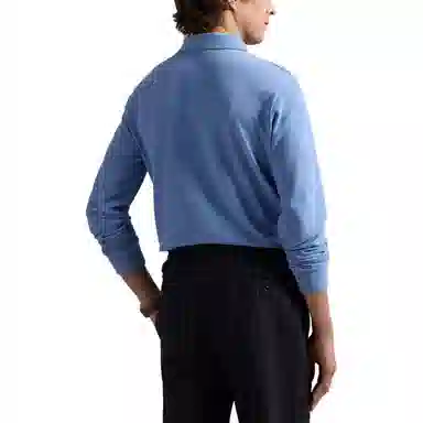 Polo Ralph Lauren Custom Slim Fit Long Sleeve Polo Royal Blue