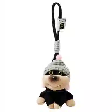 纳兰杜 可爱帽子蜜蜂小狗玩偶包包挂件女生公仔挂饰 毛绒 钥匙扣包周边 男女同款情侣款 红色帽子蜜蜂狗/黄色帽子蜜蜂狗/灰色帽子蜜蜂狗