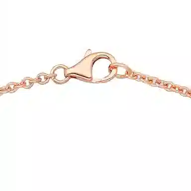 Cartier Love Double Ring Necklace 18k Rose Gold