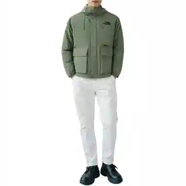 The North Face Logo Zip Hoodie Green